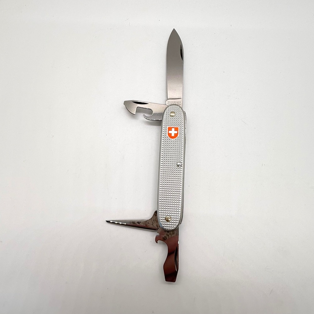 VTG Victorinox Pioneer Alox Swiss Army Knife Unisex 93mm Silver 1997 Multi-Tool